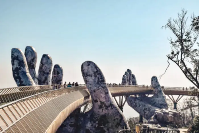 The hand bridge at Sun World Ba Na Hills