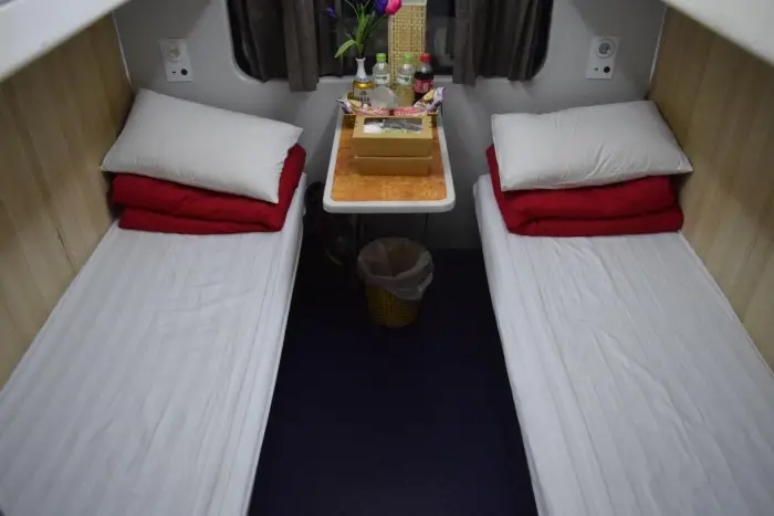 A sleeper train in Vietnam