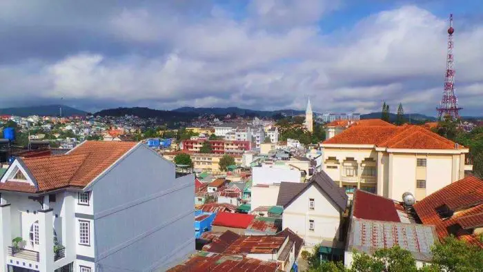 Skyline view of Dalat