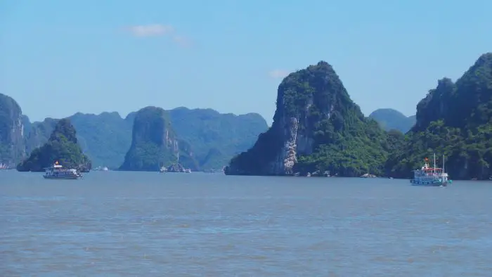 A view of Ha Long Bay