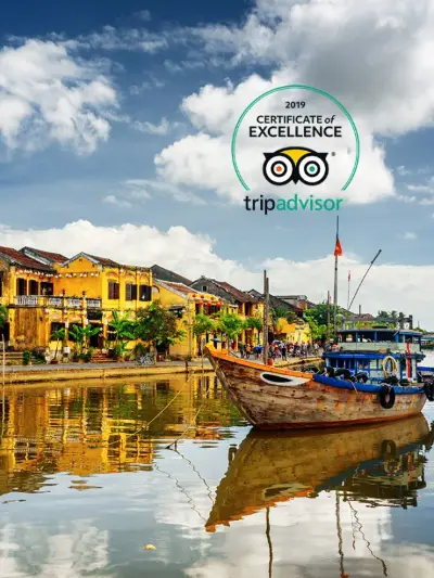 Boat in the ancient town of Hoi An